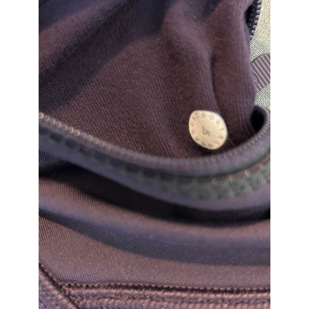 Lululemon Toasty Tech Tight II Plum Fleece Lined Leggings Size 4 Base Layer Run - Picture 10 of 10